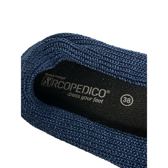 Arcopedico Blue Knit Mailo Sport Comfort Wedge Shoes Size 38 7.5 US - Picture 8 of 8